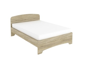 Кровать двуспальная KМ14 с основанием, цвет Дуб Сонома в Тюмени - предосмотр 1