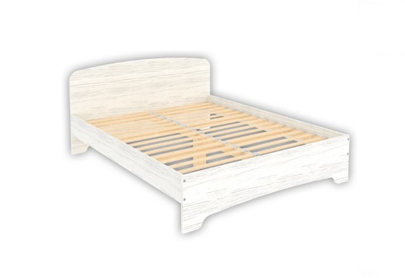 Кровать KМ16 с основанием, цвет Арктика в Заводоуковске - изображение