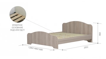 Кровать в спальню ЛДСП 1600х200 в Тюмени - предосмотр 2