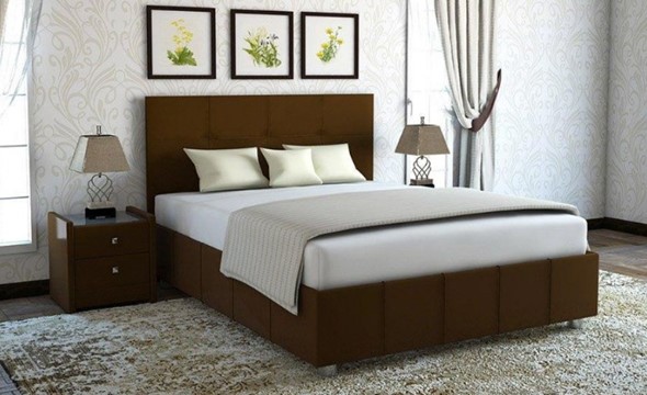 Кровать 2-х спальная Liliana с ортопедической решеткой 180х200 в Заводоуковске - изображение