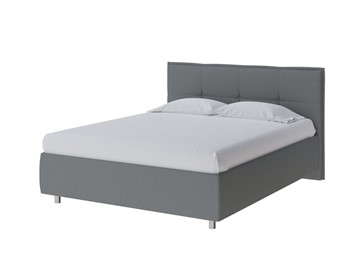 Кровать спальная Lino 180х200, Рогожка (Savana Grey (серый)) в Тюмени