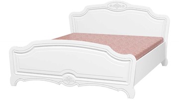 Кровать спальная Лотос (Лак-Белый Жемчуг) 160х200, 000038261 в Тюмени