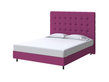 Кровать 2-спальная Madrid Boxspring Standart 200х200, Рогожка (Savana Berry (фиолетовый)) в Тюмени