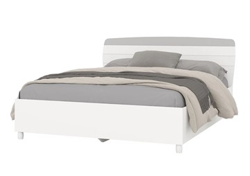 Спальная кровать Милана 1600 (4-22906бел\серый) в Заводоуковске - предосмотр