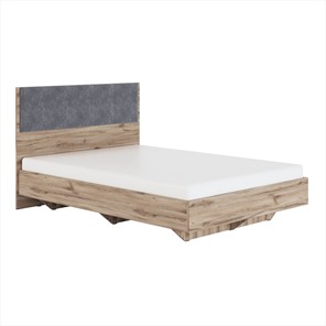 Спальная кровать Николь (мод.1.3) 1,6 серый текстиль, с ортопедическим основанием в Тюмени