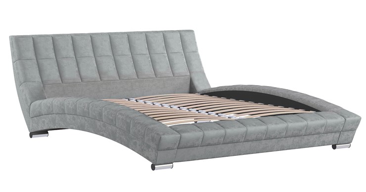 Кровать 2-спальная Оливия 160 арт. Дарлинг грей сандал (светло-серый) с основанием в Тюмени - изображение 2