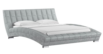 Кровать 2-спальная Оливия 160 арт. Дарлинг грей сандал (светло-серый) с основанием в Тюмени - предосмотр