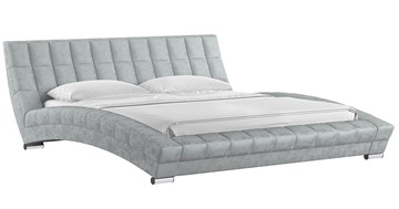 Двуспальная кровать Оливия 180 арт. Дарлинг грей сандал (светло-серый) с основанием в Заводоуковске