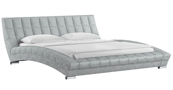 Двуспальная кровать Оливия 180 арт. Дарлинг грей сандал (светло-серый) с основанием в Тюмени - изображение