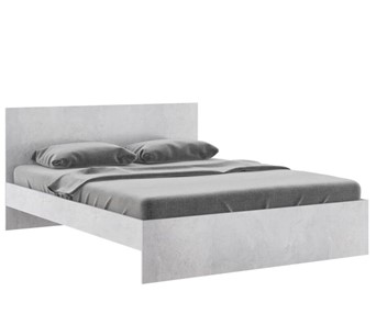 Двуспальная кровать Осло М14 с настилами Лайт (Цемент светлый) в Тюмени