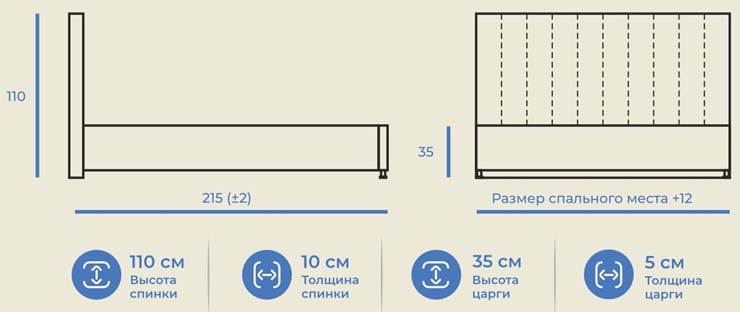 Кровать 2х-спальная Палермо 160х200 с подъемным механизмом в Тюмени - изображение 10