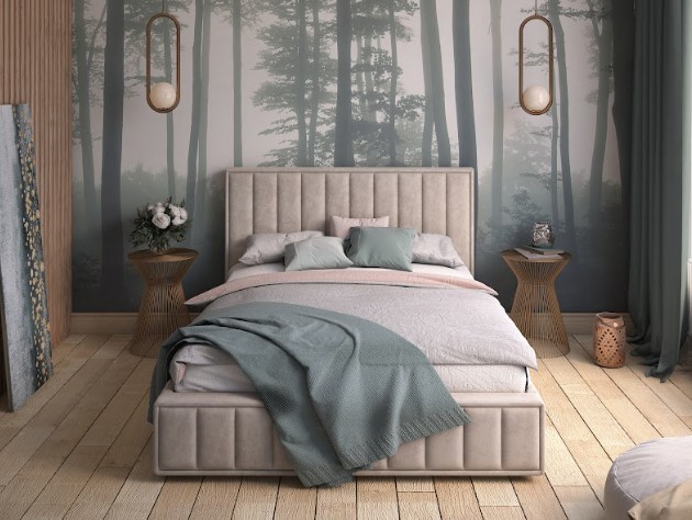 Спальная кровать Rainier с ортопедической решеткой 160х200 в Заводоуковске - изображение 1