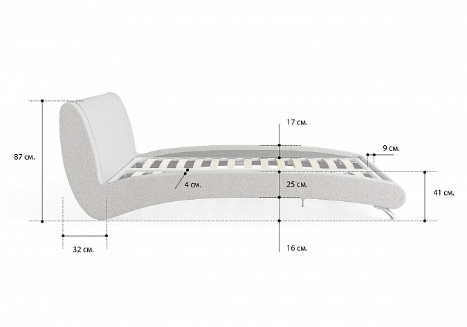 Двуспальная кровать Rimini 160х190 с основанием в Тюмени - изображение 92