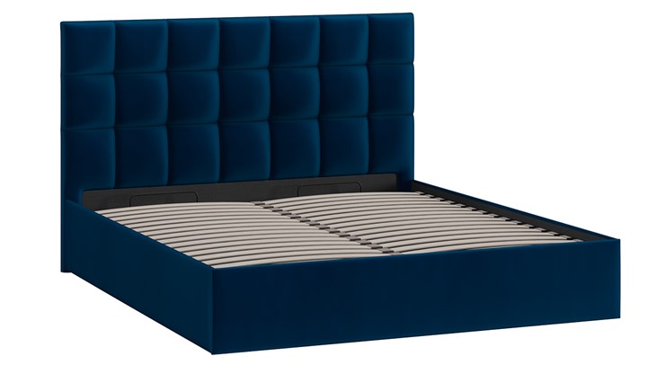 Кровать с подъемным механизмом Эмбер (Велюр Confetti Blue) в Заводоуковске - изображение 1