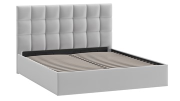 2-спальная кровать с подъемным механизмом Эмбер (Велюр Confetti Silver) в Заводоуковске - предосмотр 1