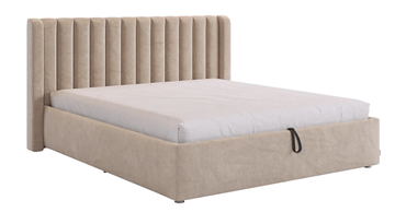 Двуспальная кровать с подъемным механизмом Ева (капучино (велюр)) в Тюмени