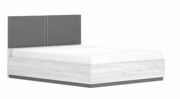 Кровать с подъемным механизмом двуспальная Винтер-16, винтерберг/темно-серый/спейс графит в Тюмени - изображение