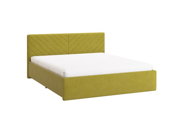 Двуспальная кровать Сандра 2 1.6, янтарь (велюр) в Тюмени - изображение