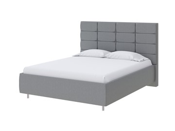 Кровать двуспальная Shapy 160х200, Рогожка (Savana Grey (серый)) в Тюмени