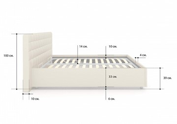 Кровать в спальню Siena 200х200 с основанием в Тюмени - предосмотр 6