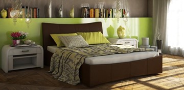 Двуспальная кровать Stella с ортопедической решеткой 160х200 в Заводоуковске - предосмотр 2