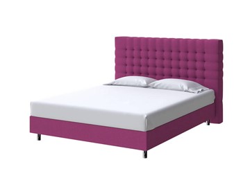 Кровать 2-х спальная Tallinn Boxspring Standart 200х200, Рогожка (Savana Berry (фиолетовый)) в Тюмени