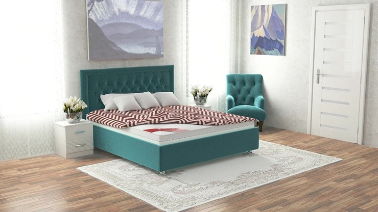 Кровать спальная Валенсия 180х200 (с основанием) в Тюмени - изображение 6