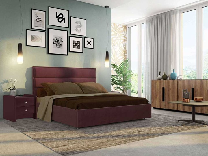 Спальная кровать Веста размер 180*200 с основанием в Заводоуковске - изображение 9