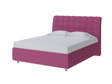 Кровать двуспальная Volumo 180х200, Рогожка (Savana Berry (фиолетовый)) в Тюмени