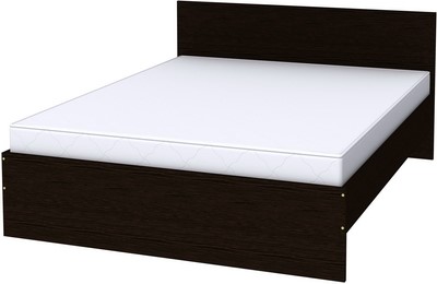 Двуспальная кровать K16 с основанием, цвет Венге в Заводоуковске - изображение