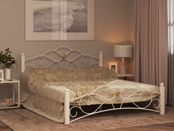 Кровать в спальню Гарда 3, 160х200, белая в Тюмени