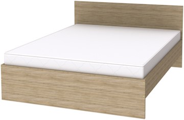 Кровать спальная K16 с основанием, цвет Дуб Сонома в Ишиме