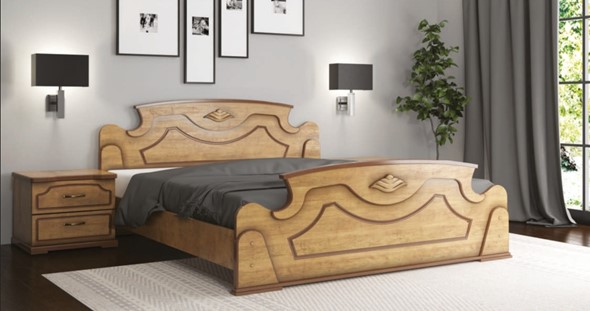 Кровать двуспальная Грация 160*190 с основанием в Тюмени - изображение
