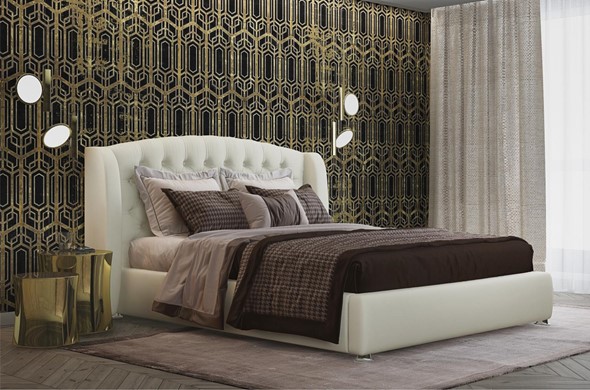 Двуспальная кровать с механизмом Сильва Модерн 180х200 (с коробом) в Тюмени - изображение