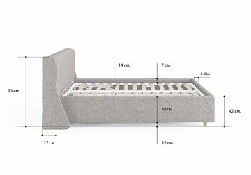 Кровать с подъемным механизмом Barcelona 200х190 в Тюмени - предосмотр 6