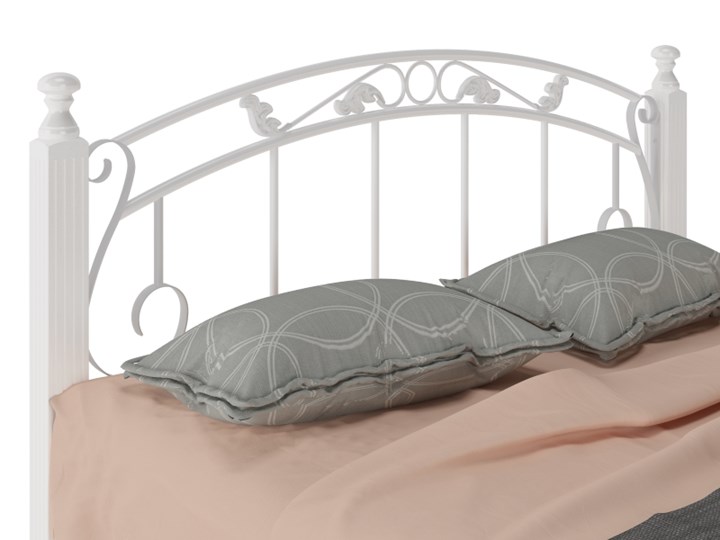 Кровать двуспальная Гарда 5, 160х200, белая в Заводоуковске - изображение 1