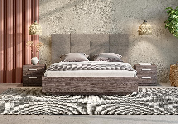 Кровать в спальню Victoria (ясень анкор) 200х200 с основанием в Тюмени - изображение 2