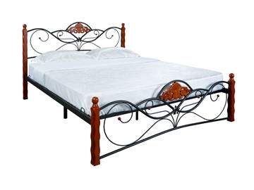 Спальная кровать Garda 2R 180х200, орех/металл в Тюмени - предосмотр 2