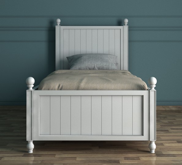 Кровать 1-спальная Palermo, (PL1009), белый в Заводоуковске - изображение 1