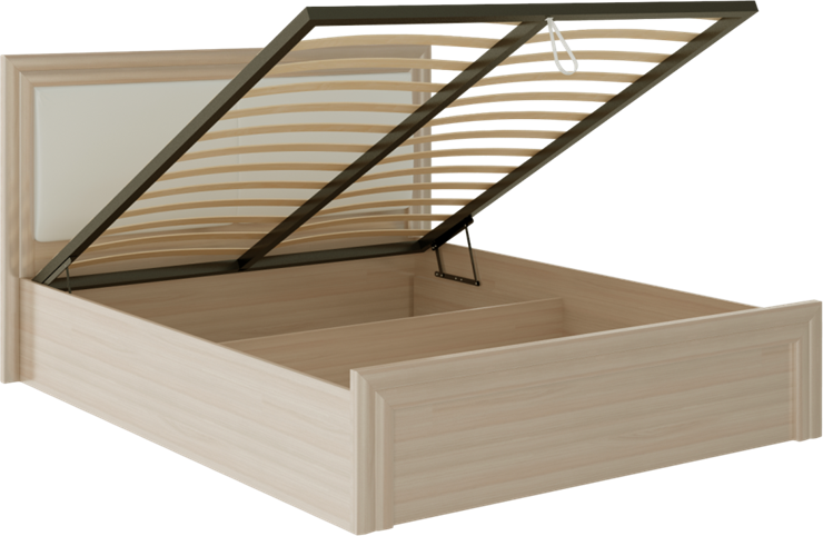 Кровать с механизмом Глэдис М32 (Шимо светлый/Белый текстурный) в Ишиме - изображение 1