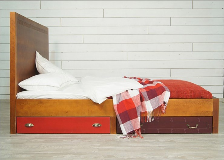 Кровать спальная Gouache Birch с ящиками (M10516ETG/4) в Заводоуковске - изображение 5