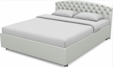 Спальная кровать Пальмира 1400 с основанием (Nitro White) в Тюмени