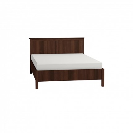 Кровать двуспальная Sherlock 42 + 2.1 Основание с гибкими ламелями металл 1600, Орех шоколадный в Тюмени - изображение