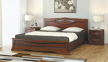 Кровать в спальню Елена-3 (Орех) 160х200 в Тюмени