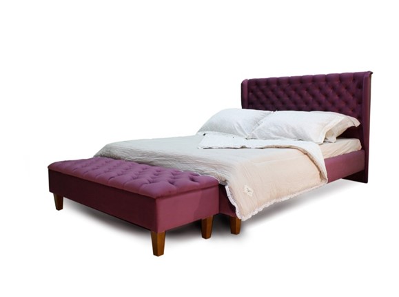 Кровать без механизма Моника 2 с высокими ножками 2200х2150 мм в Тюмени - изображение