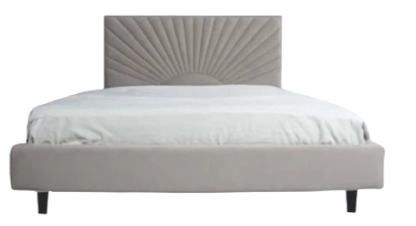 Кровать без механизма с мягким изголовьем с высокими ножками Майя 2100х2150 мм в Тюмени - изображение
