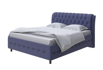 Двуспальная кровать Como (Veda) 4 180х200, Рогожка (Firmino Полуночный синий) в Тюмени