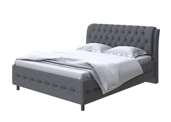 Кровать Como (Veda) 4 180х200, Рогожка (Savana Grey) в Заводоуковске - изображение
