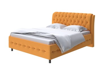 Двуспальная кровать Como (Veda) 4 180х200, Велюр (Scandi Cotton 18 Шафран) в Заводоуковске