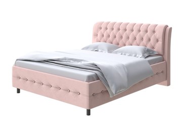 Кровать двуспальная Como (Veda) 4 180х200, Велюр (Ultra Розовый мусс) в Тюмени